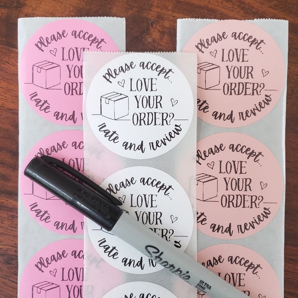 vixen676 Other - 3/$15 STICKERS LABELS LARGE ROUND TWO INCH Set of 50 PLEASE RATE AND REVIEW